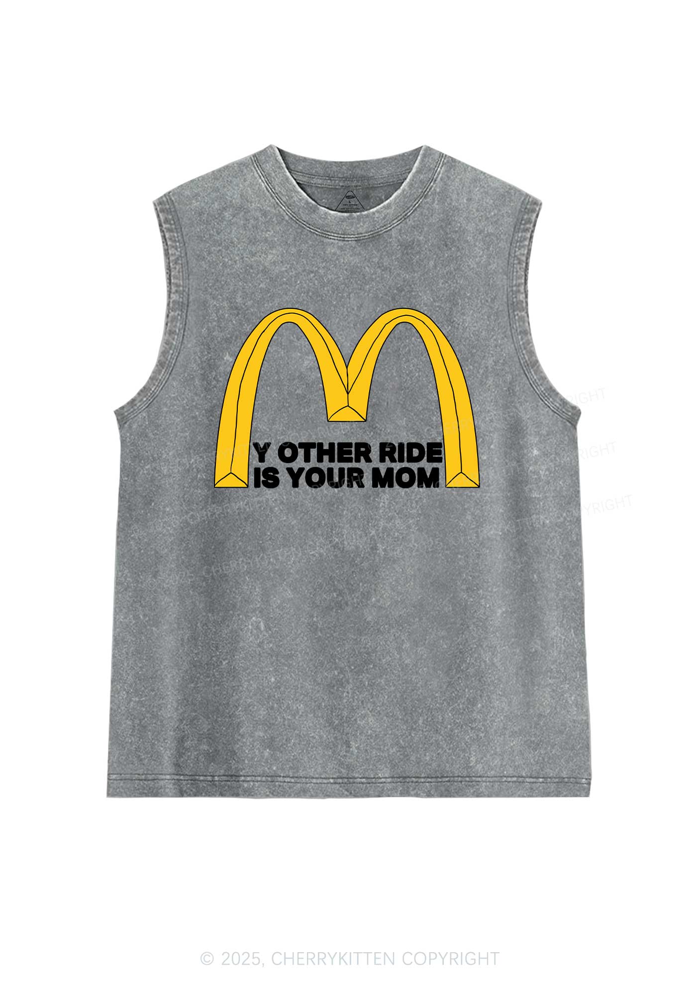 Ride Your Mom Y2K Washed Muscle Tank Cherrykitten