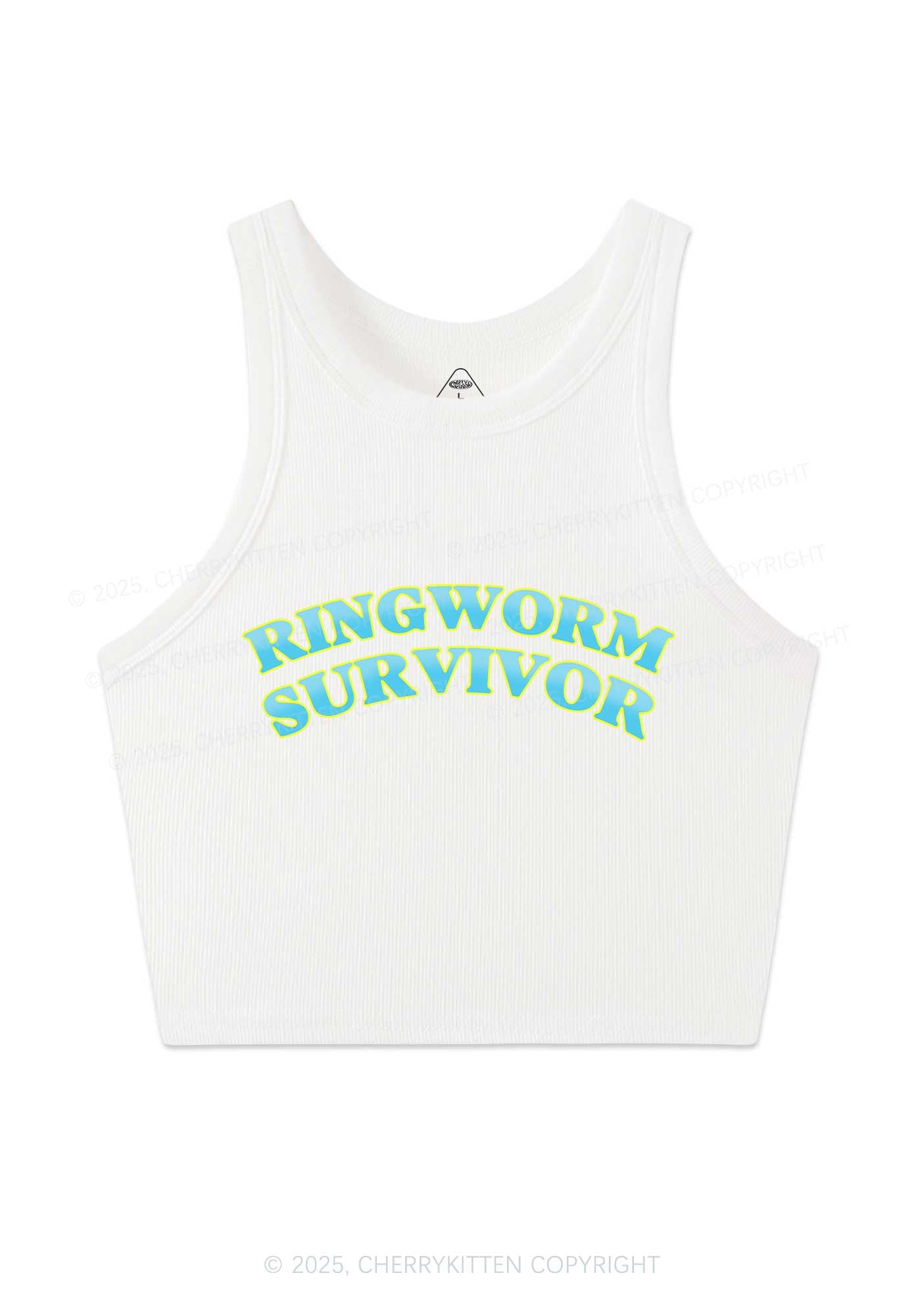 Ringworm Survivor Y2K Crop Tank Top Cherrykitten