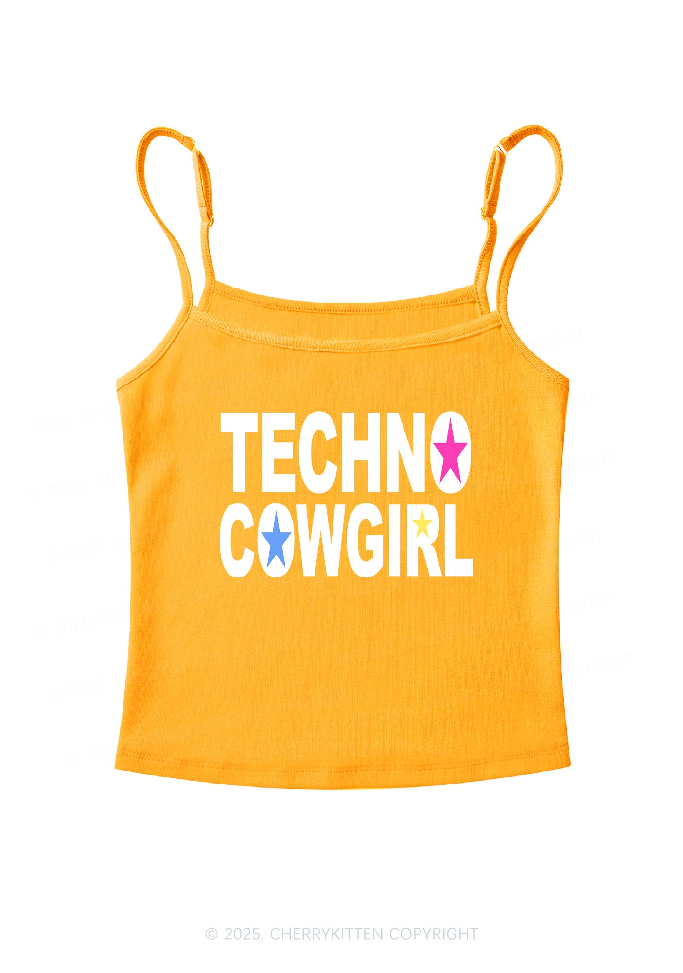 Techno Cowgirl Y2K Spaghetti Strap Cami Cherrykitten
