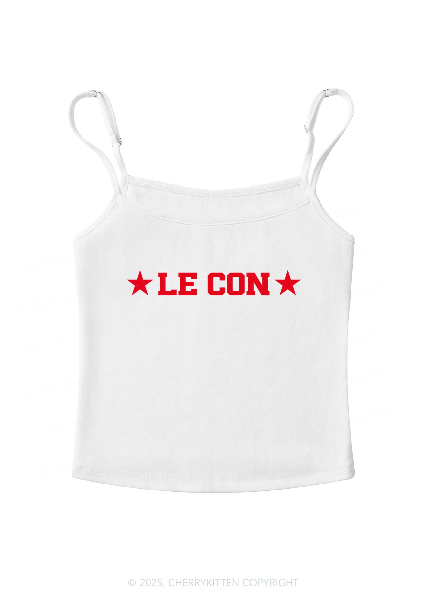 Le Con Y2K Spaghetti Strap Cami Cherrykitten