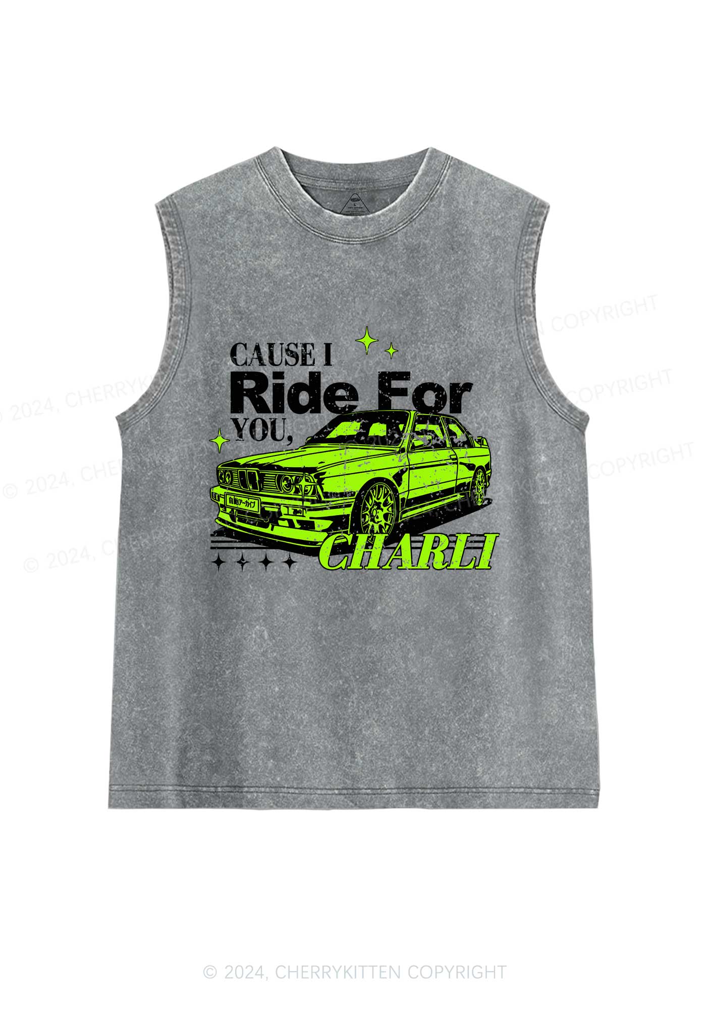 Ride For CX Y2K Washed Tank Cherrykitten