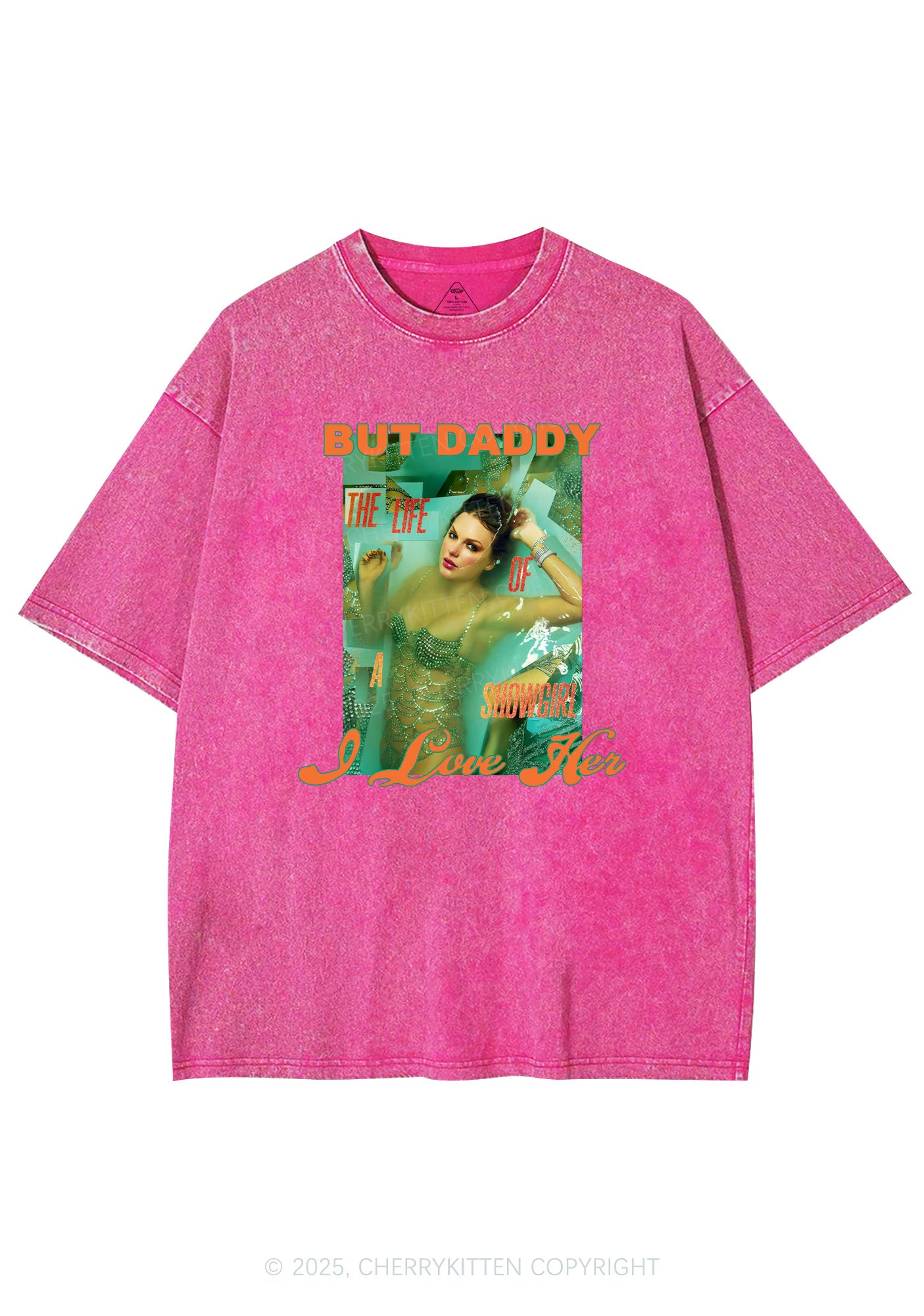 But Daddy Love TS Y2K Shirts Washed Tee Cherrykitten