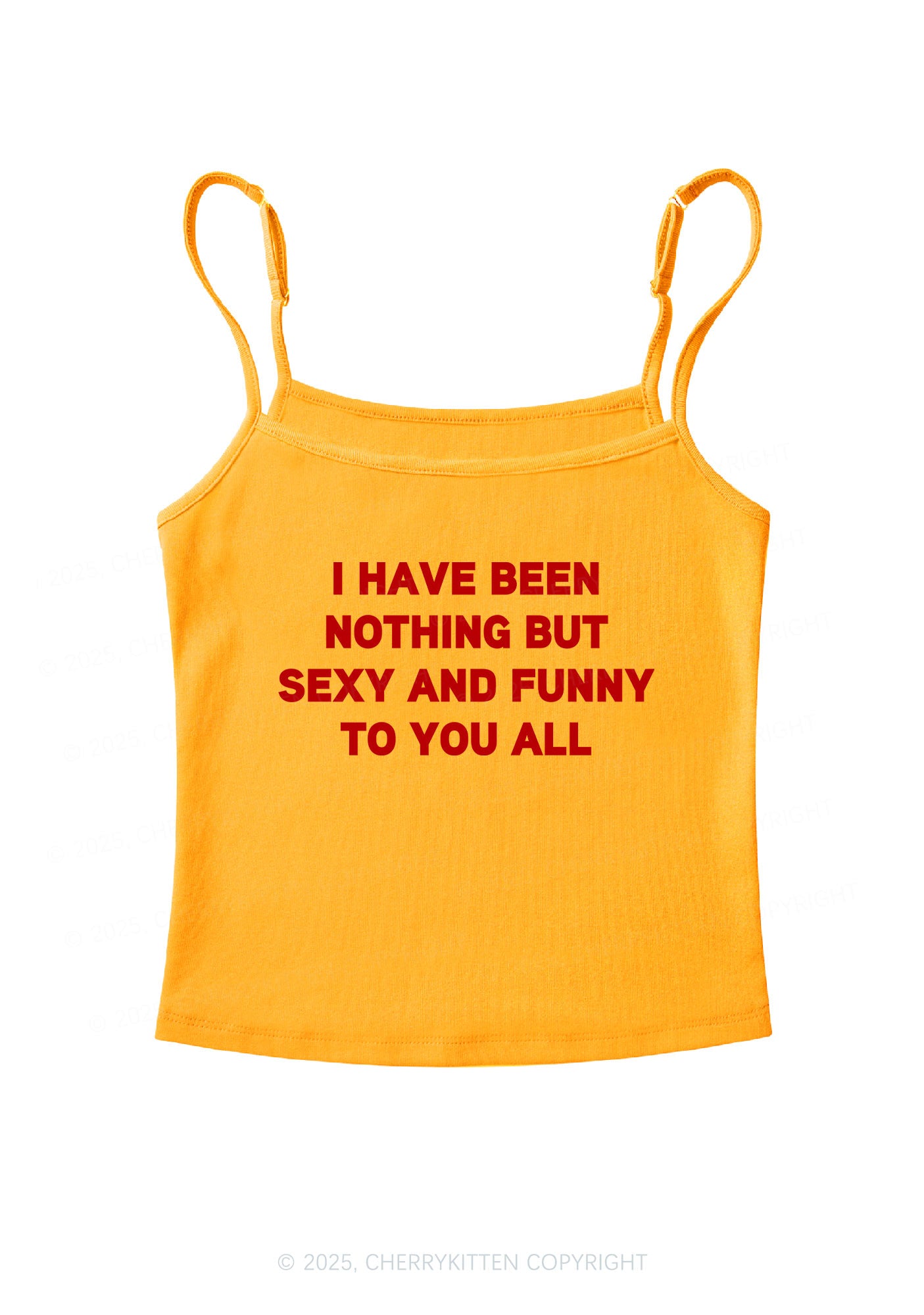I Have Been Funny Y2K Spaghetti Strap Cami Cherrykitten