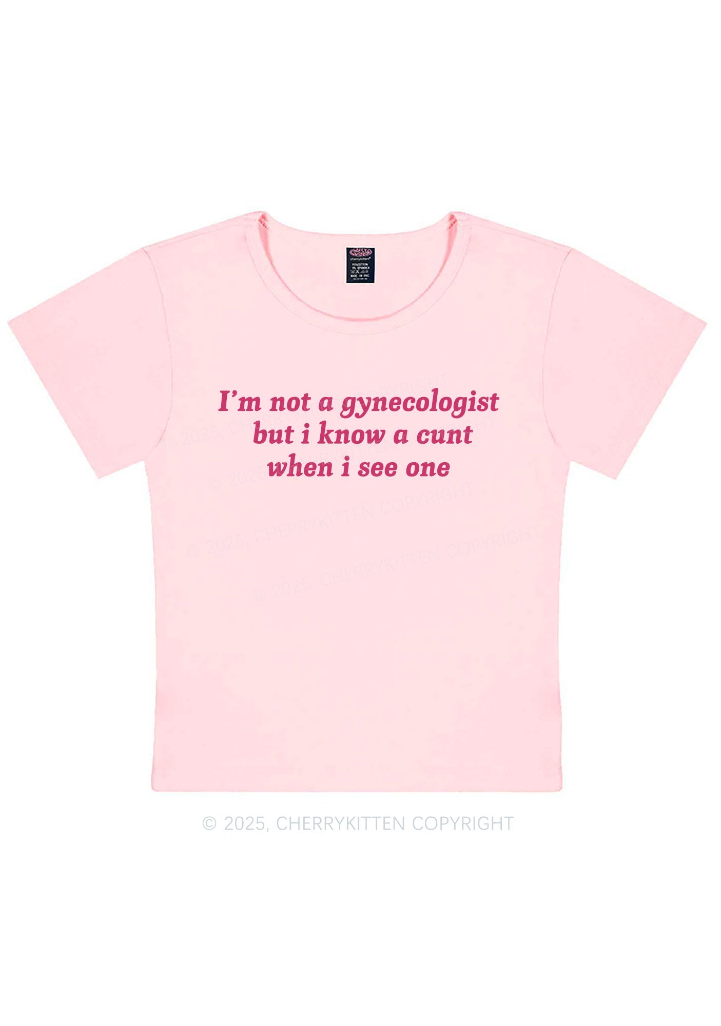 Im Not Gynecologist Y2K Baby Tee Cherrykitten