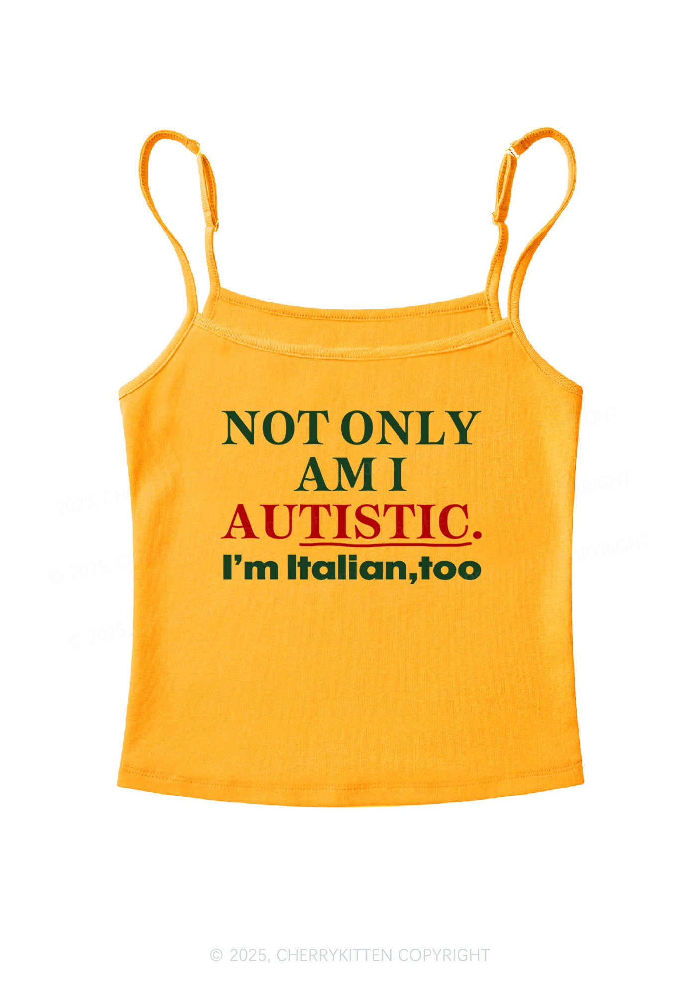 Not Only Autistic Y2K Spaghetti Strap Cami Cherrykitten