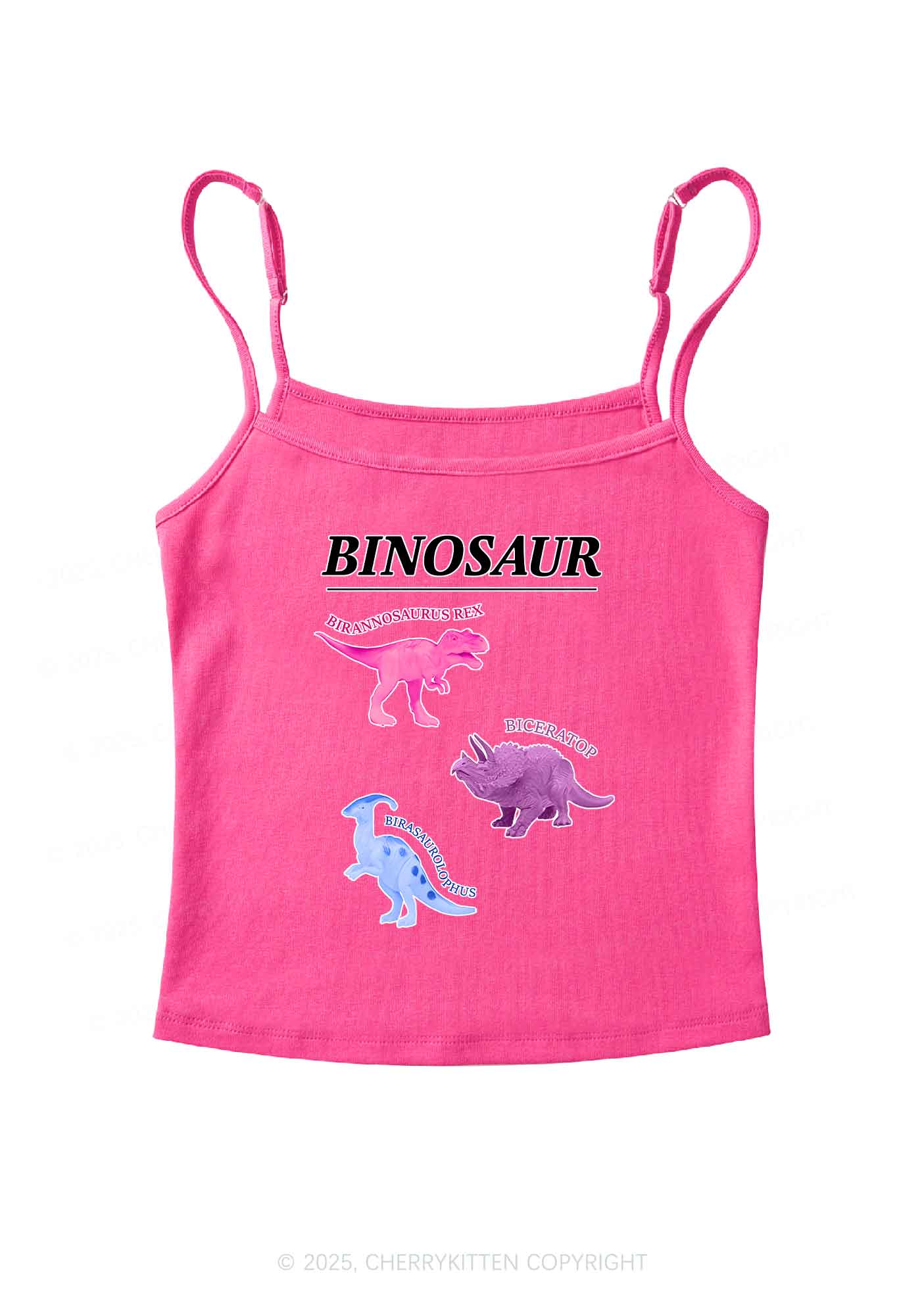 Binosaur Pride Y2K Spaghetti Strap Cami Cherrykitten