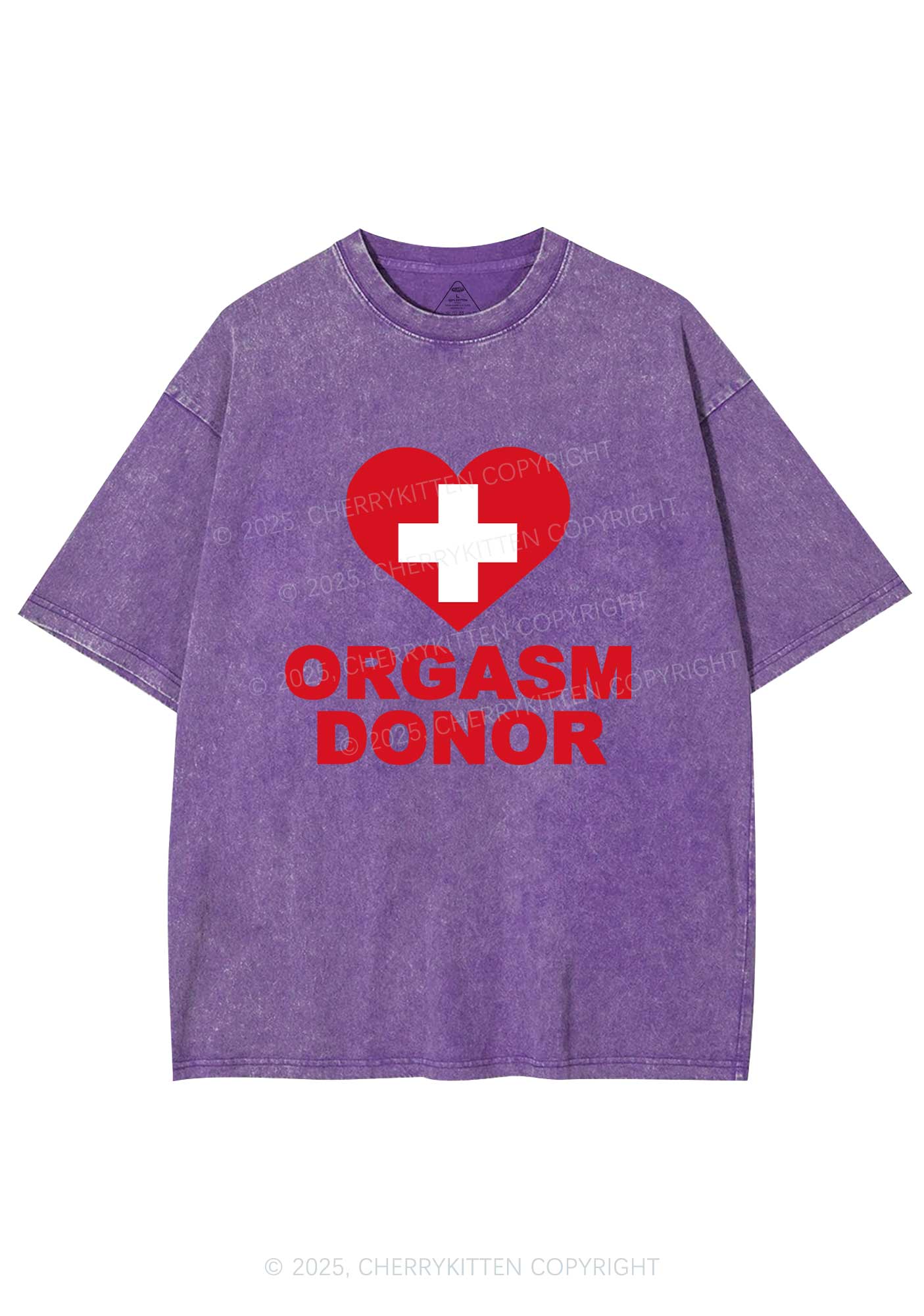 Orgxsm Donor Y2K Shirts Washed Tee Cherrykitten