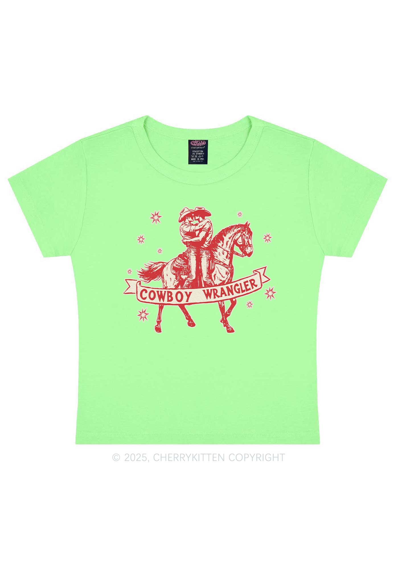 Cowboy Wrangler Pride Y2K Baby Tee Cherrykitten
