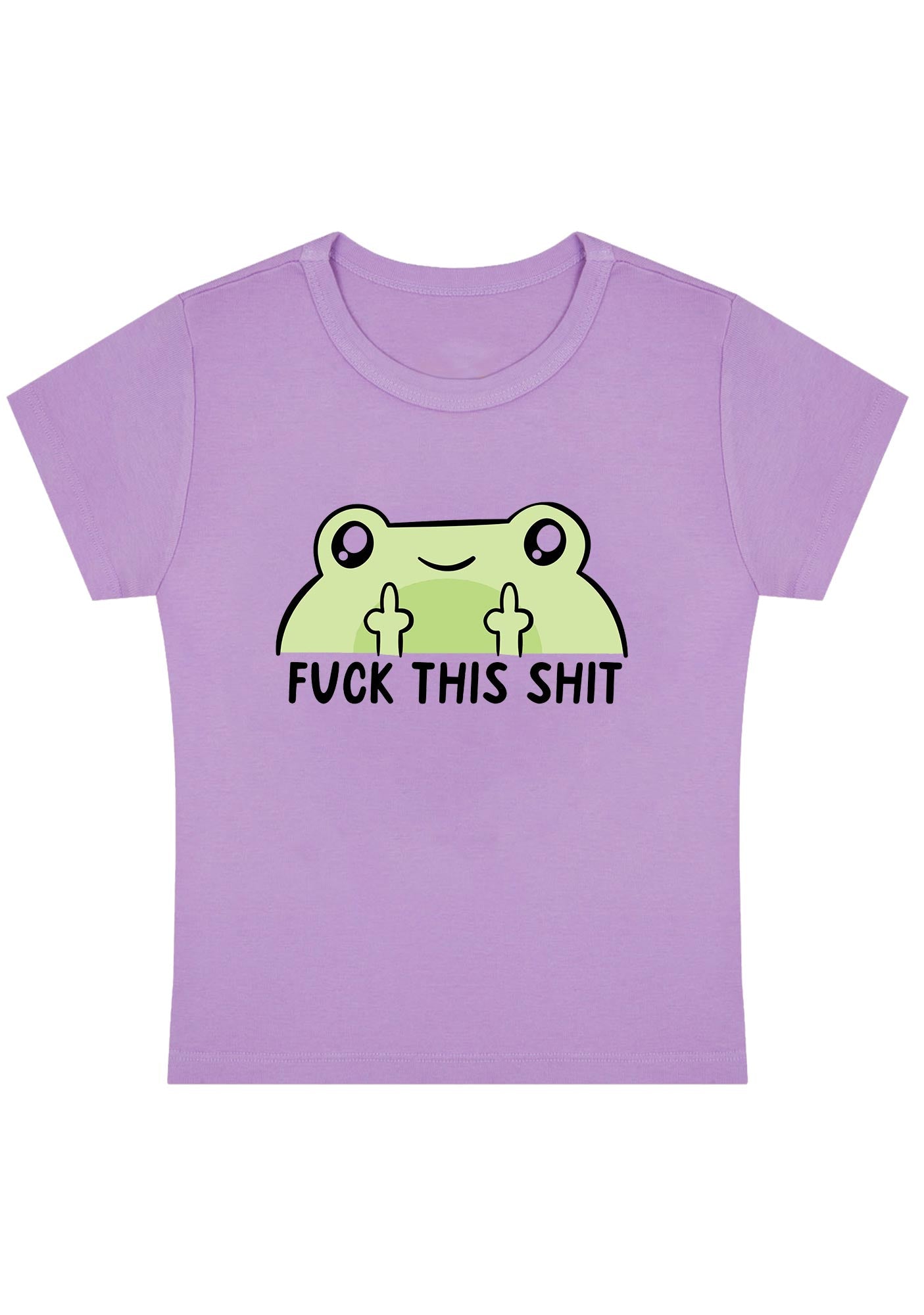 Fxxk This Shxt Frog Y2K Baby Tee