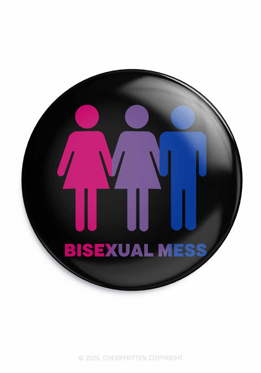 Bisexual Mess Love Pride 1Pc Y2K Pin Badge Cherrykitten