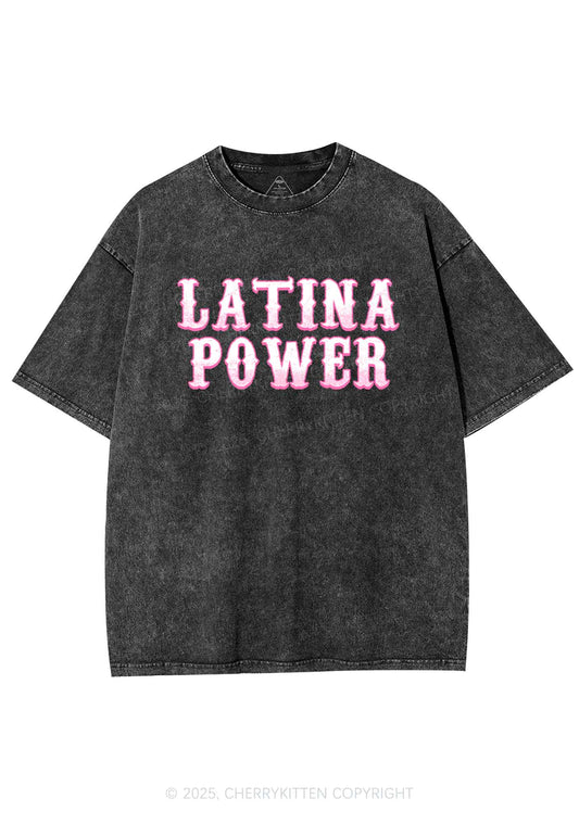 Latina Power Y2K Washed Tee Cherrykitten