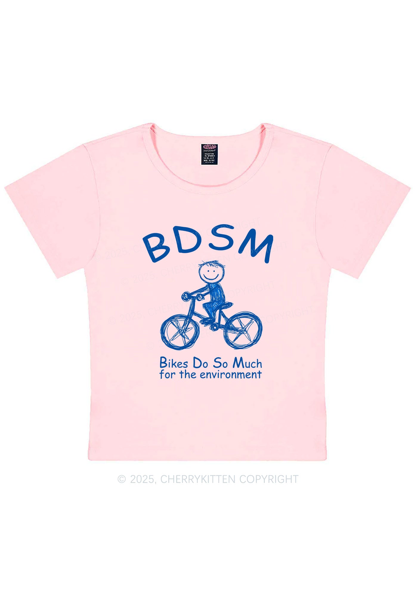 Bikes Do Much Environment Y2K Baby Tee Cherrykitten