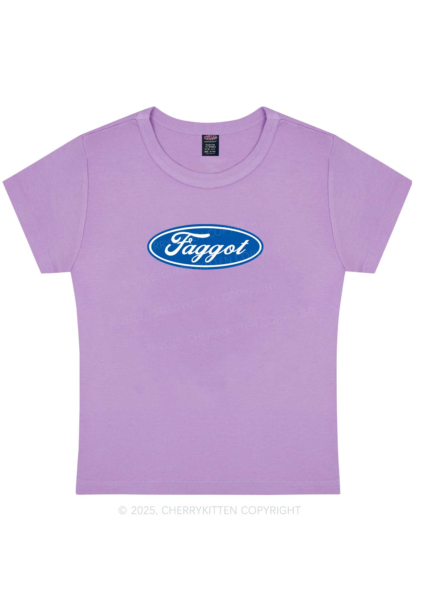 Faggot Pride Y2K Baby Tee Cherrykitten