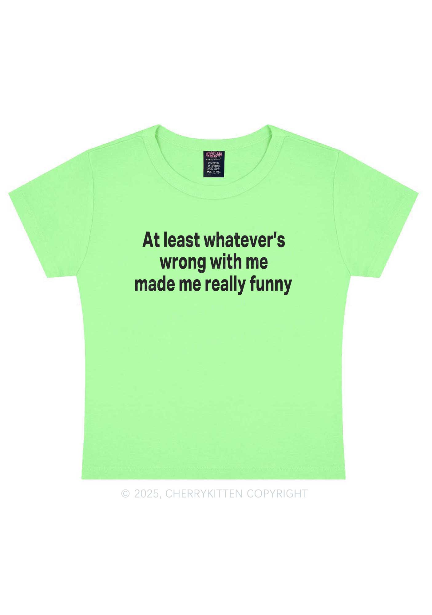Made Me Really Funny Y2K Baby Tee Cherrykitten