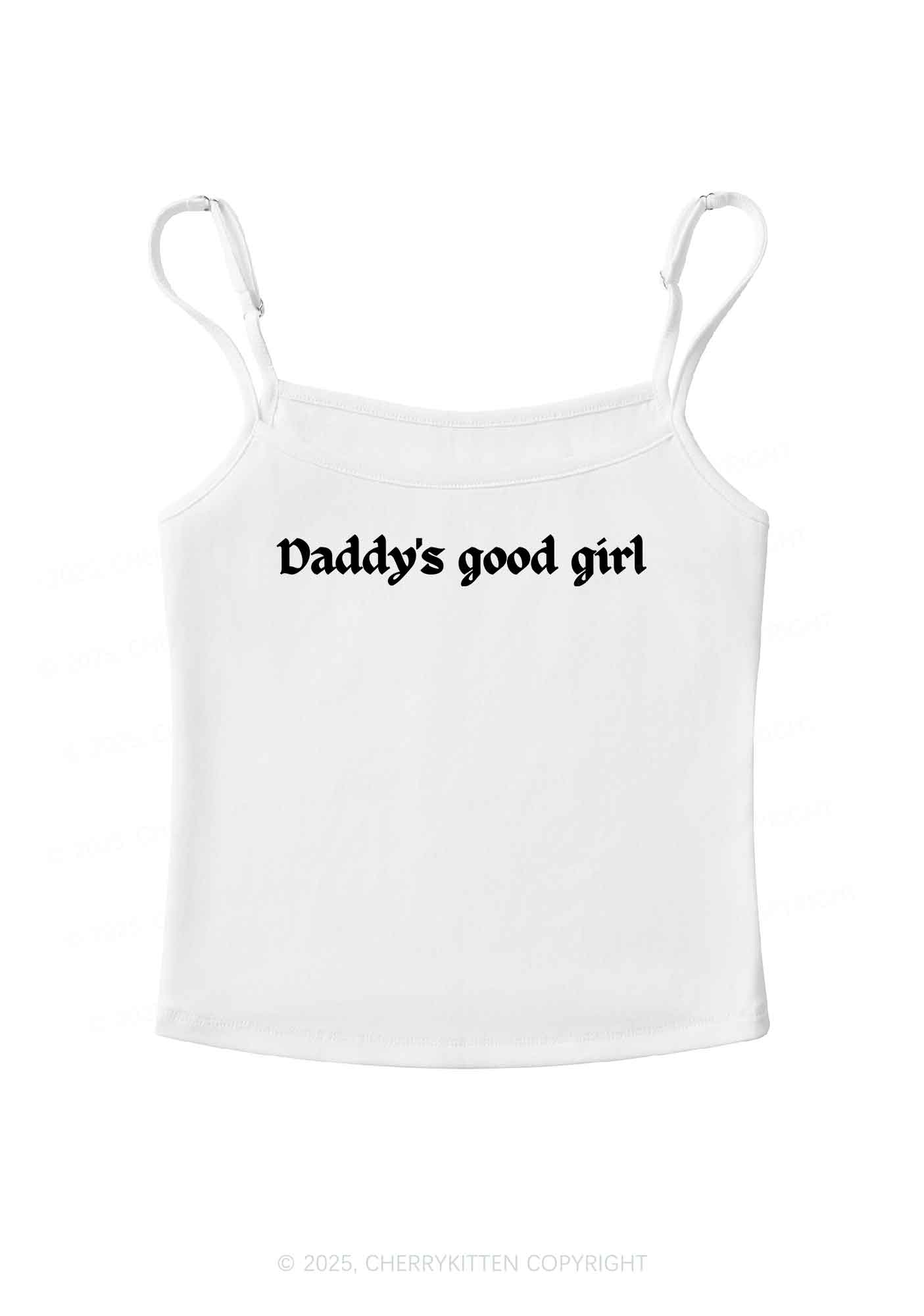 Daddys Good Girl Y2K Spaghetti Strap Cami Cherrykitten