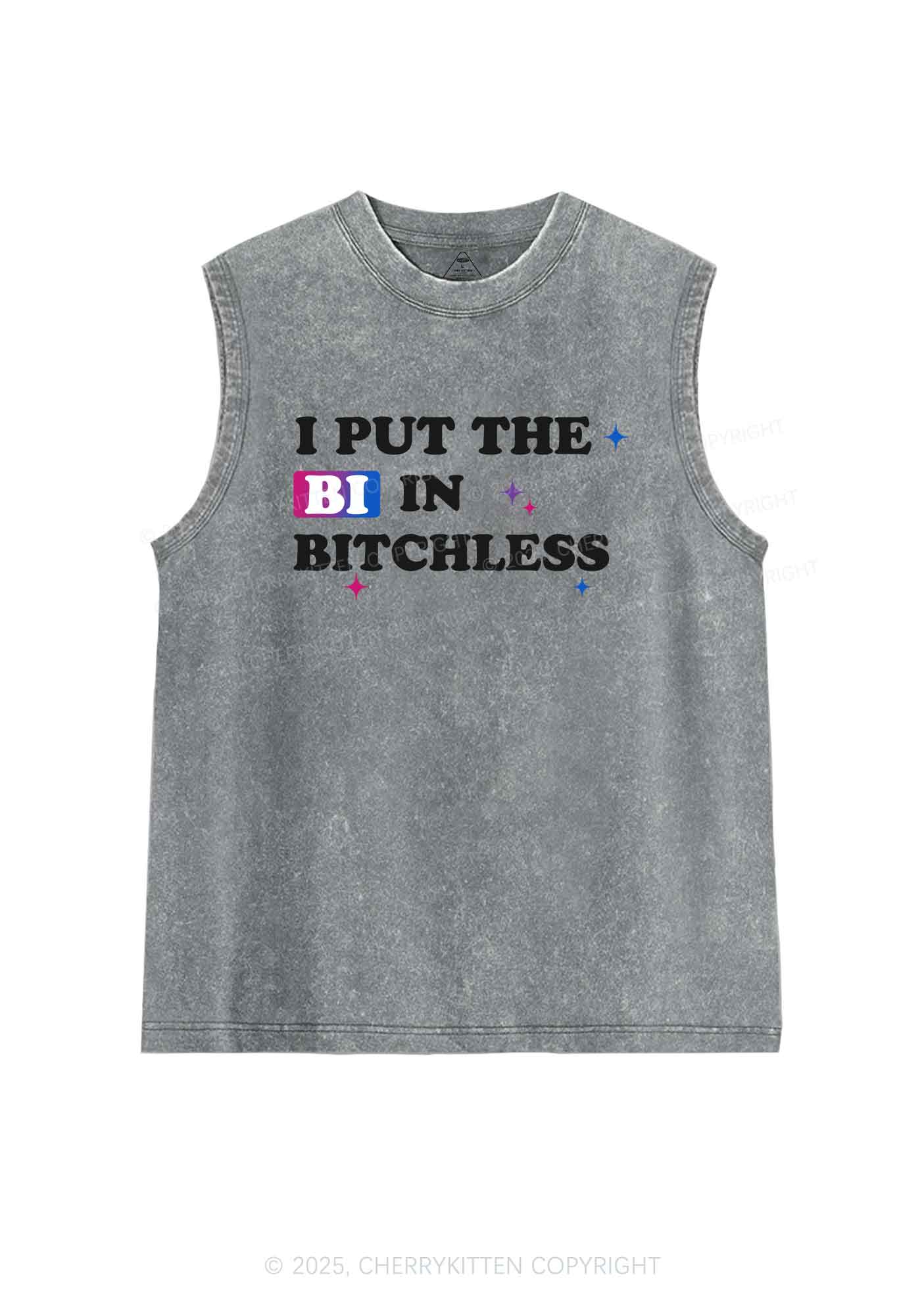 Put BI In Bxxchless Pride Y2K Washed Muscle Tank Cherrykitten