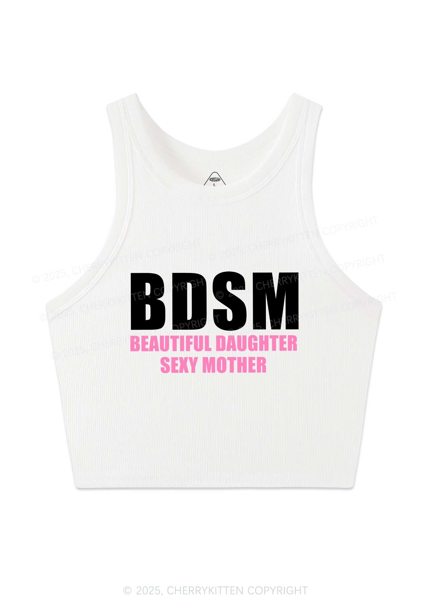 BDSM Daughter Mother Y2K Crop Tank Top Cherrykitten
