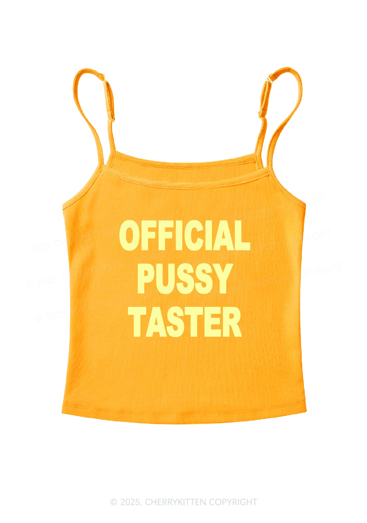 Official Puxxy Taster Y2K Spaghetti Strap Cami Cherrykitten