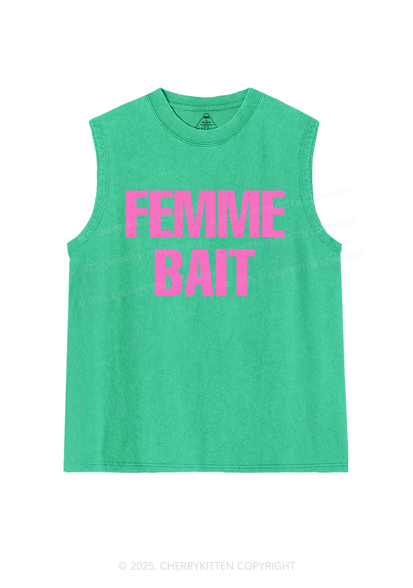 Femme Bait Pride Y2K Washed Muscle Tank Cherrykitten
