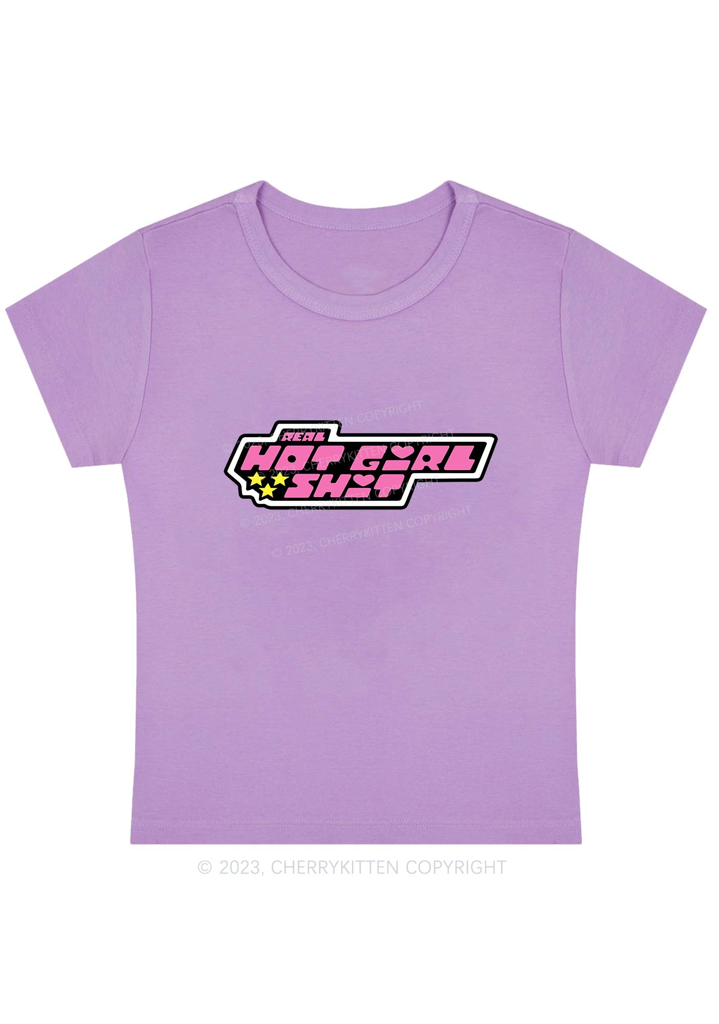 Hot Girl Pentagrams Y2K Baby Tee Cherrykitten