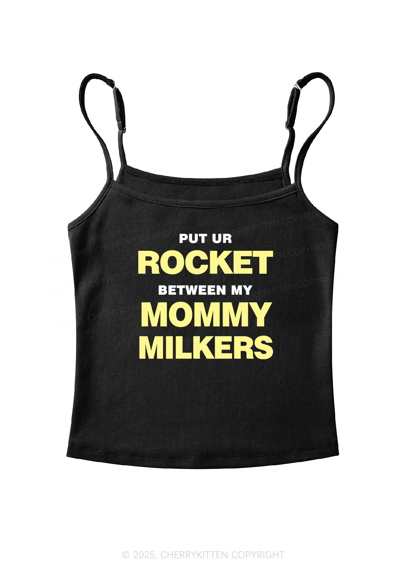 Rocket Mommy Milkers Y2K Spaghetti Strap Cami Cherrykitten