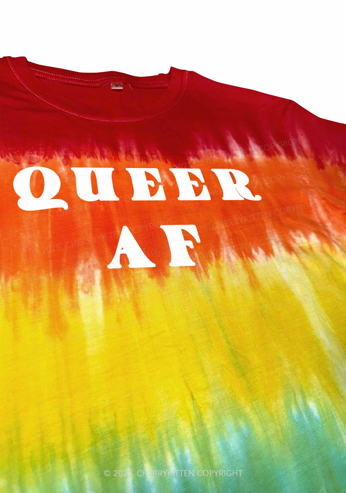 Queer AF Y2K Tie Dye Shirts Cherrykitten