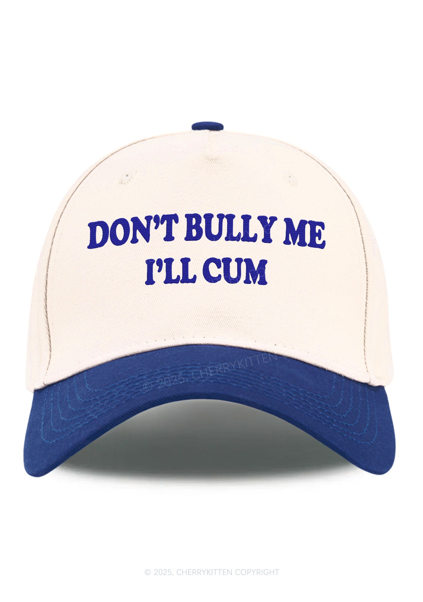 Embroidered Dont Bully Me Y2K Color Block Baseball Cap Cherrykitten