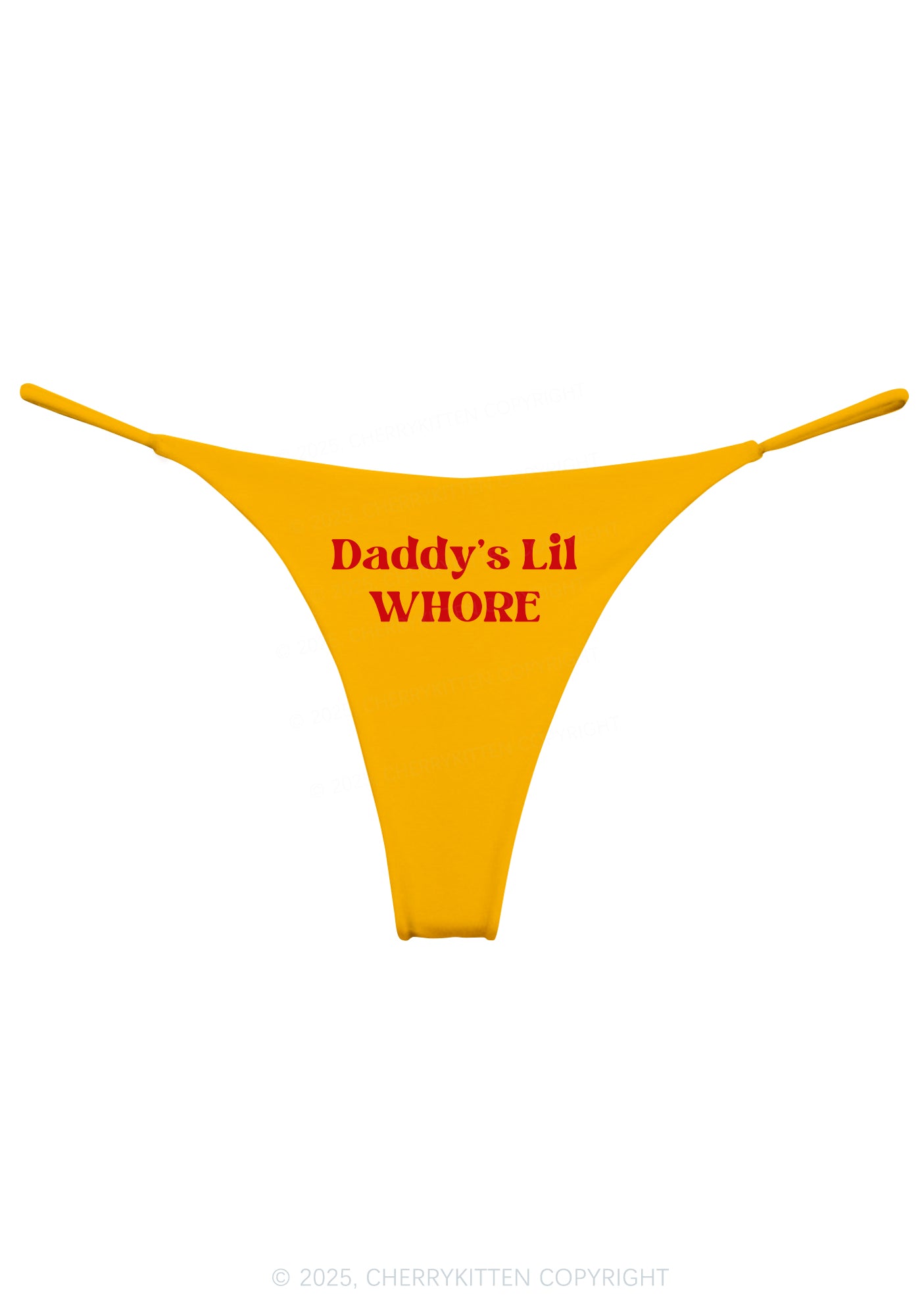 Daddys Lil Hore Y2K Bikini String Thong Cherrykitten