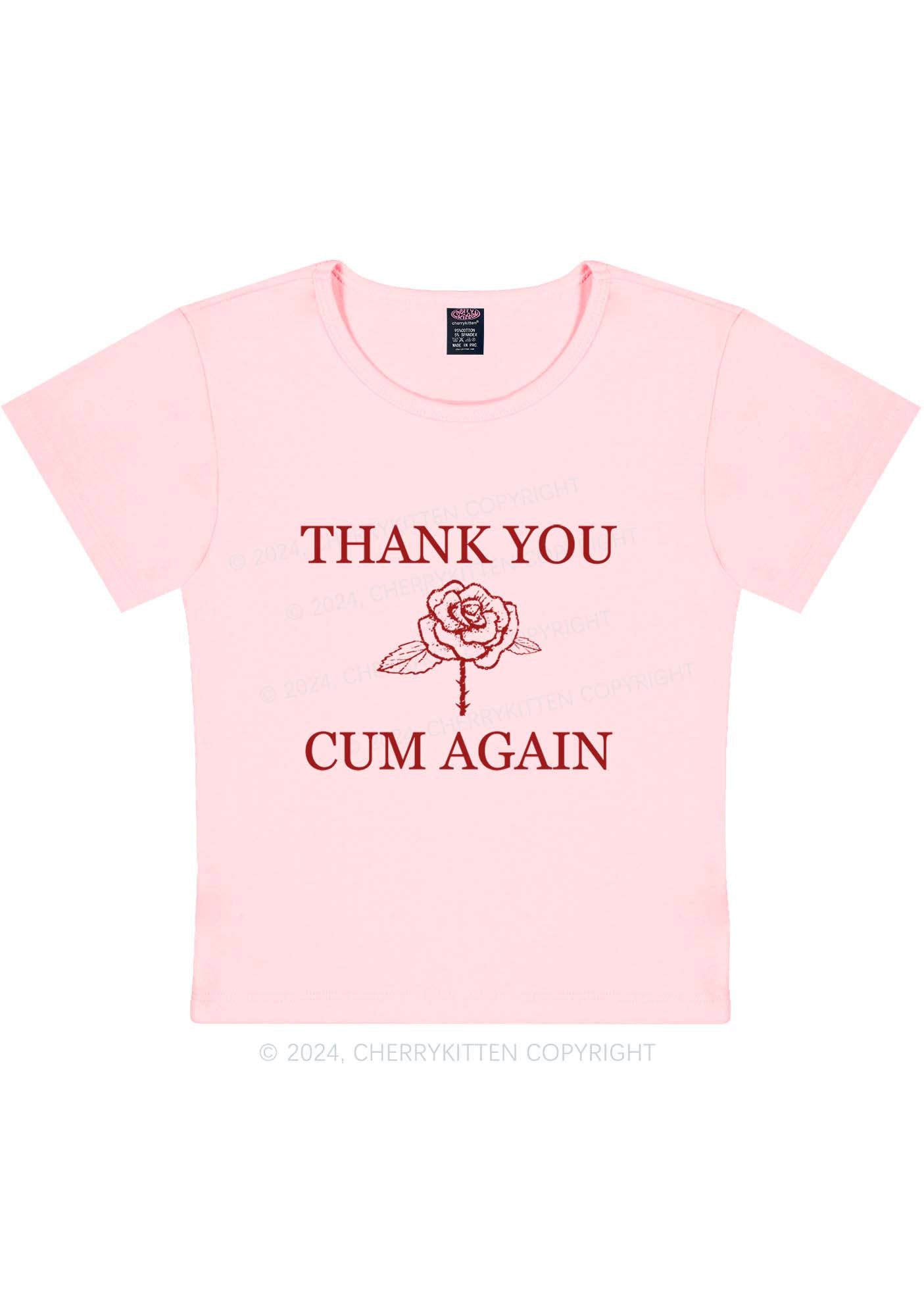 Come Again Y2K Baby Tee Cherrykitten