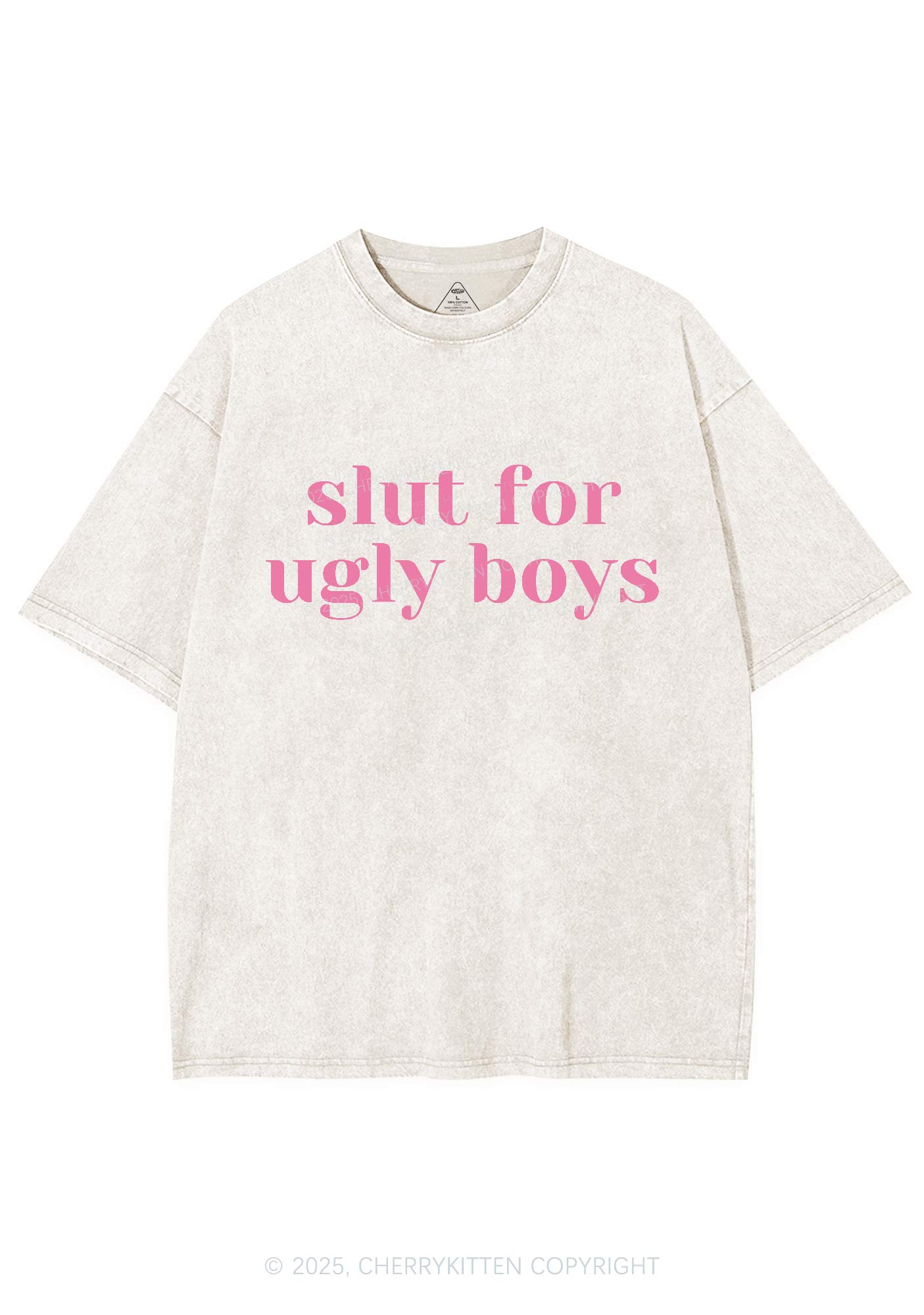 Slxt For Ugly Boys Y2K Shirts Washed Tee Cherrykitten