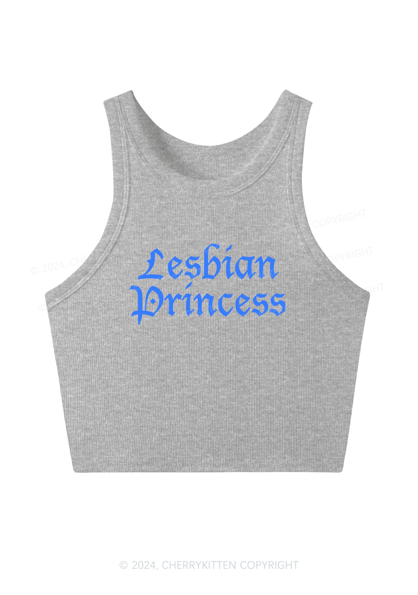 Lesbian Princess Y2K Crop Tank Top Cherrykitten