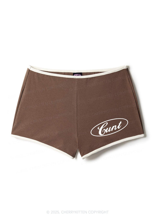 Oval Cxxt Y2K Contrast Mini Shorts Cherrykitten