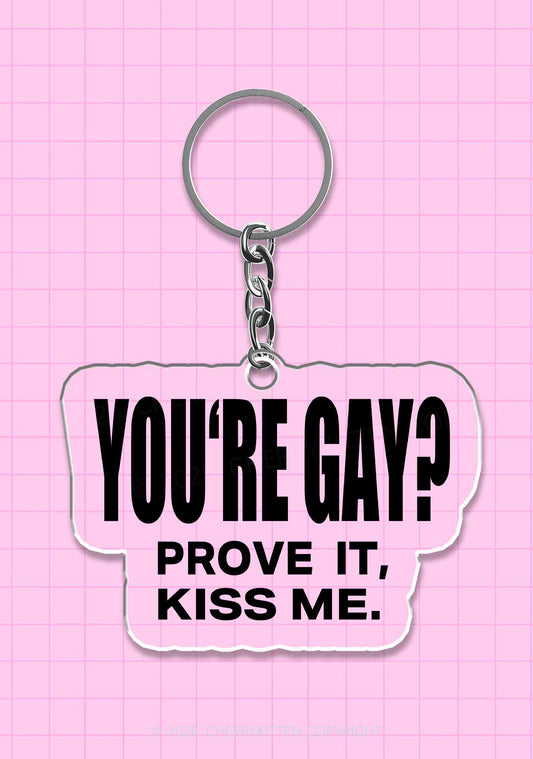 Prove It kiss Me Pride 1Pc Y2K Keychain Cherrykitten