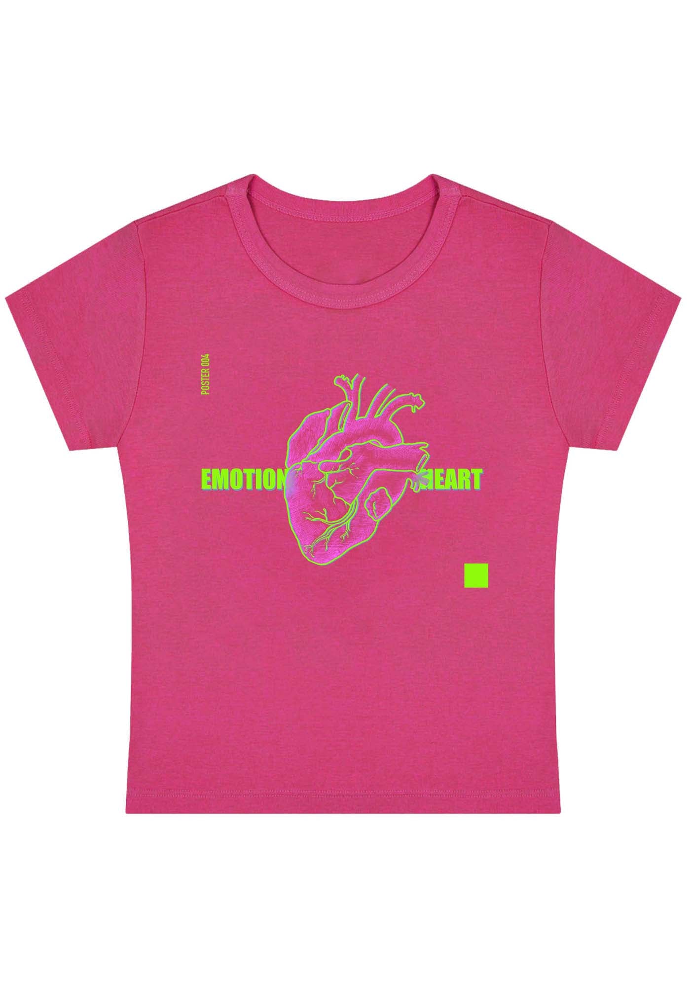Curvy Emotion Heart Baby Tee