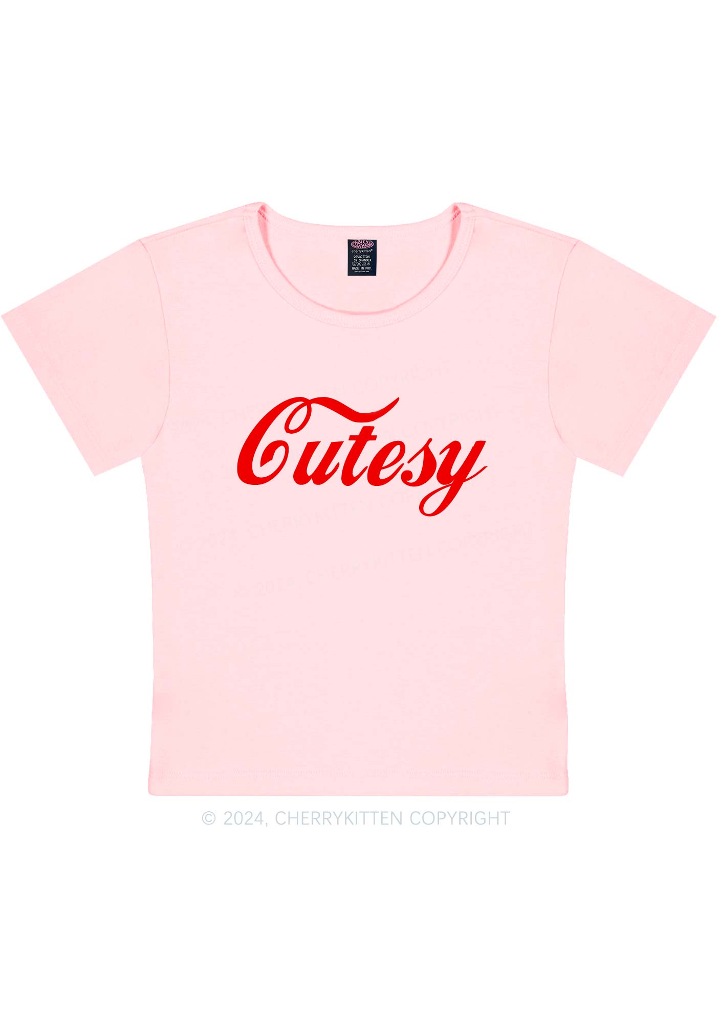 Cutesy Y2K Baby Tee Cherrykitten