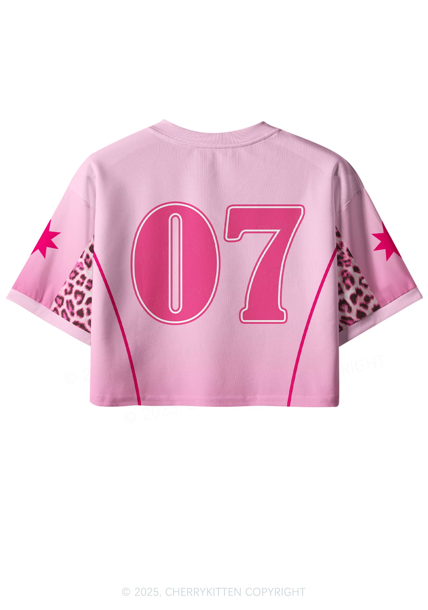Custom Leopard Star Cxxt Y2K Crop Sport Jersey Shirts Cherrykitten