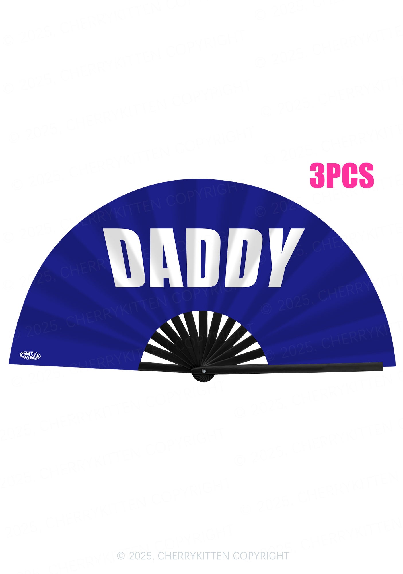 Bold Daddy Y2K Rave Hand Fan Cherrykitten