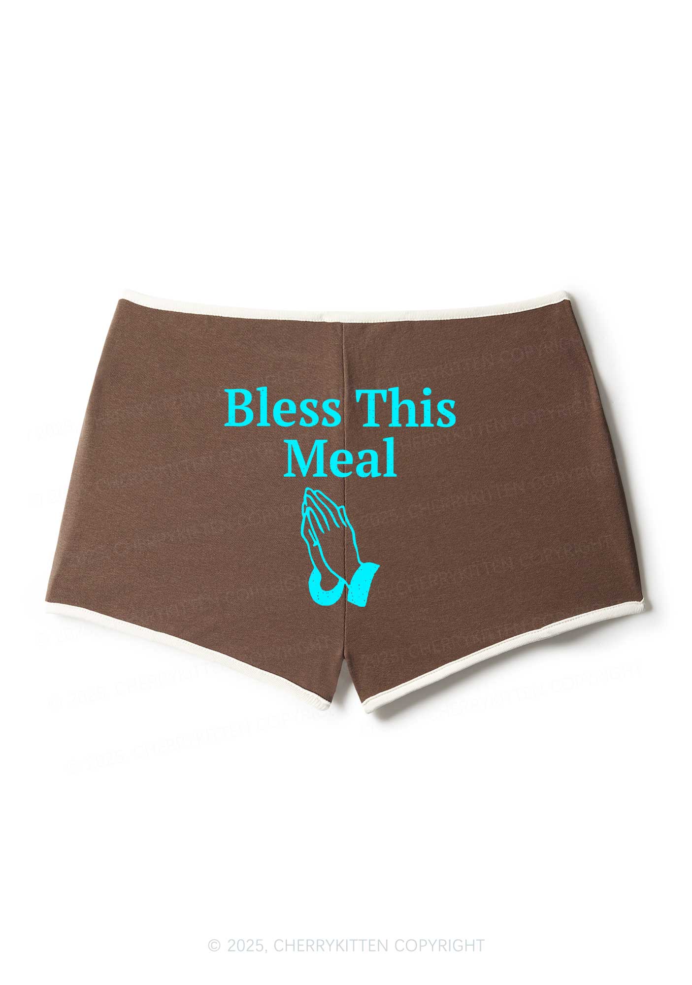 Bless This Meal Y2K Booty Shorts Cherrykitten