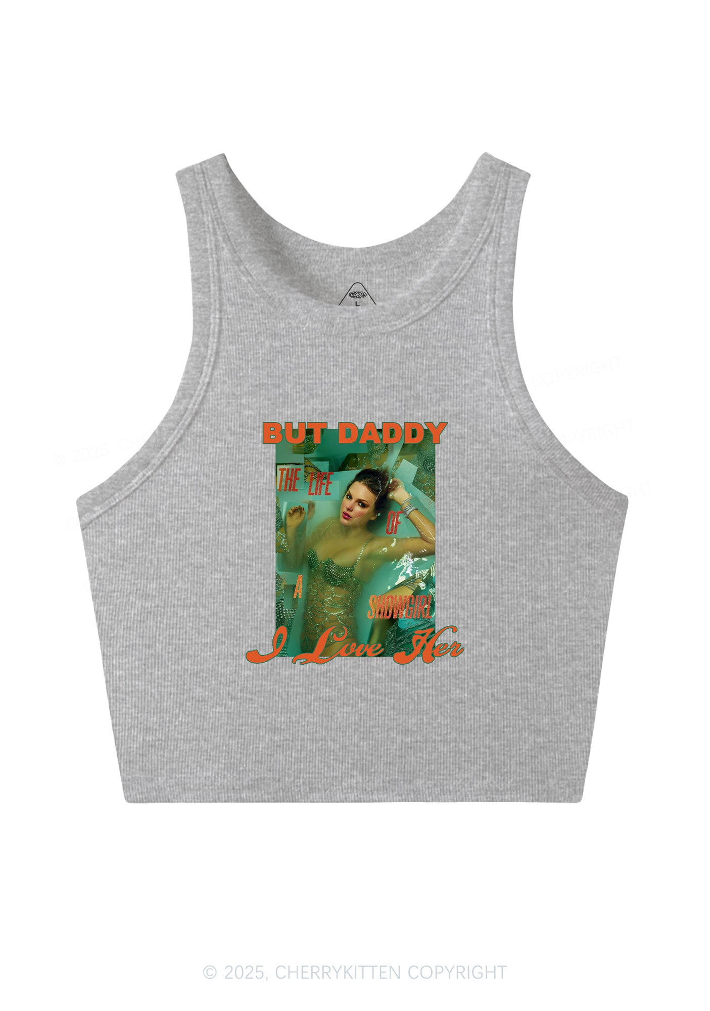 But Daddy Love TS Y2K Crop Tank Top Cherrykitten