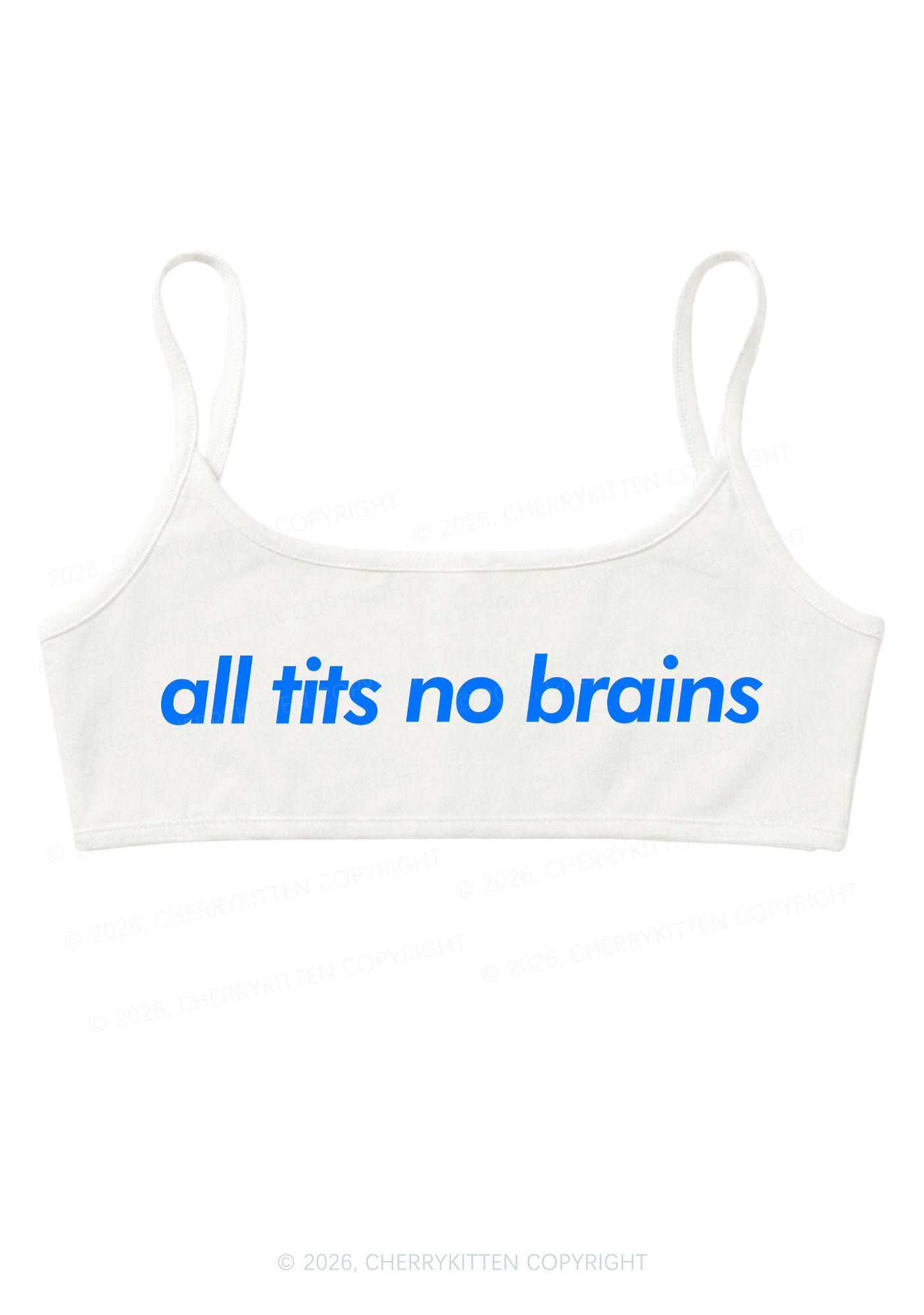 All Txts No Brains Y2K Super Crop Cami Cherrykitten