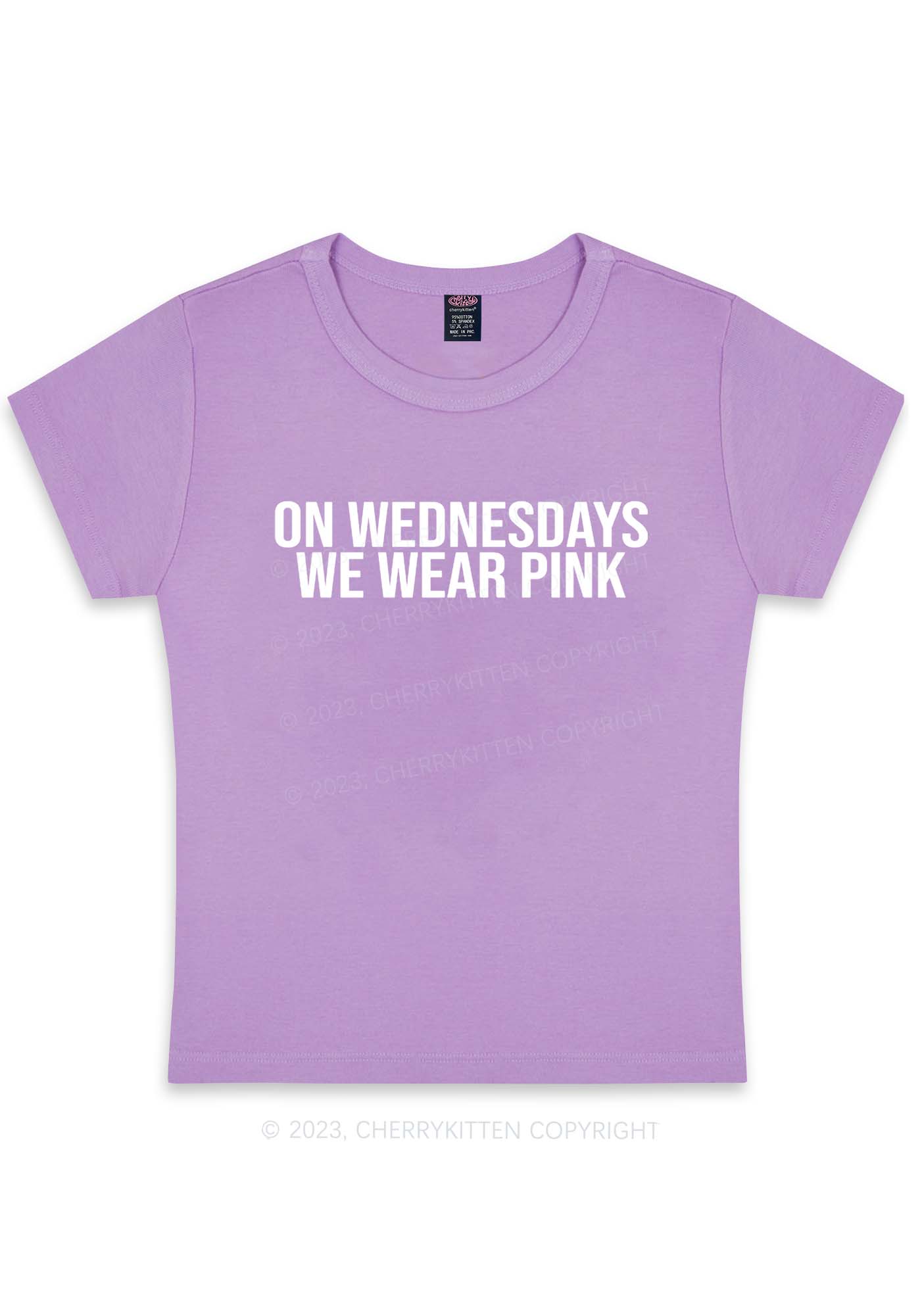 Curvy We Wear Pink Y2K Baby Tee Cherrykitten