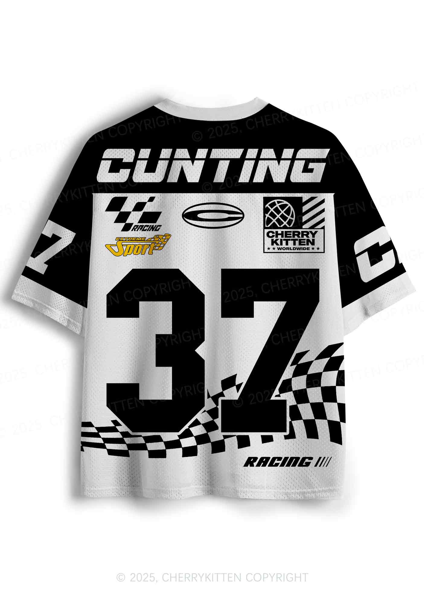 Custom Black Cxxting Racing Y2K Sport Jersey Shirts Cherrykitten