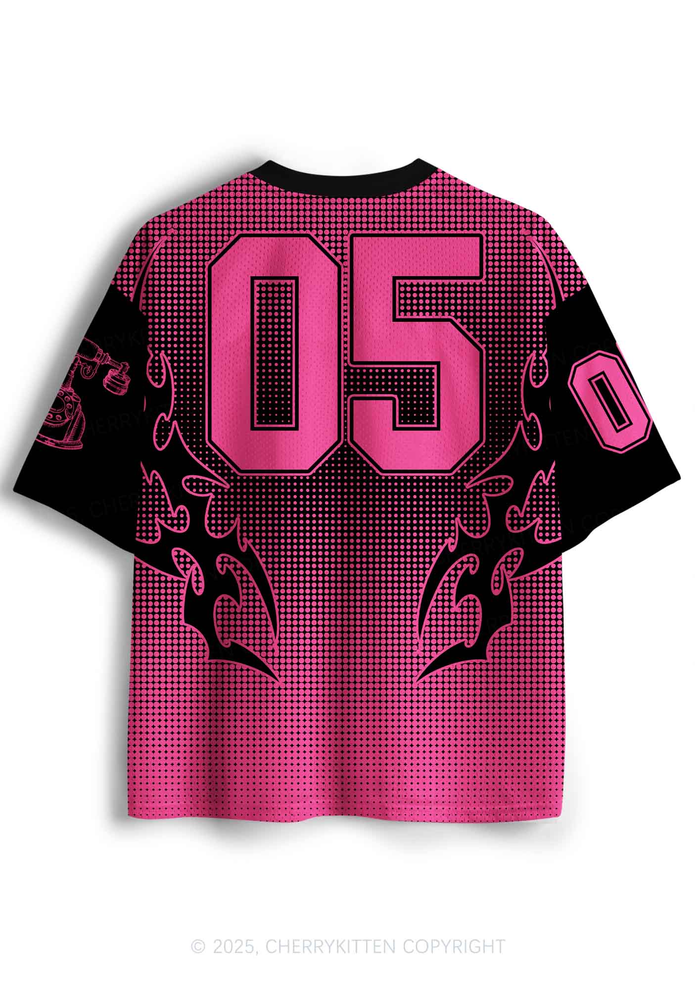 Halloween Custom Pink Horror Hang Up Heart Y2K Sport Jersey Shirts Cherrykitten