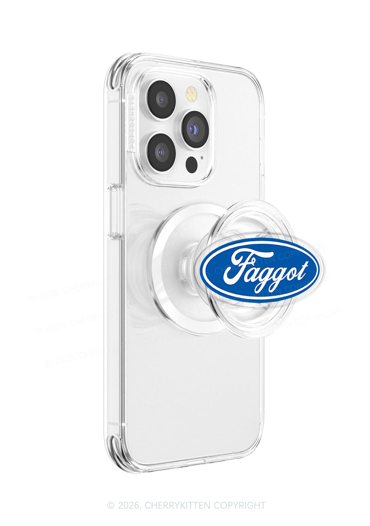 Blue Faggot Pride Y2K Magnetic Phone Grip Holder Cherrykitten