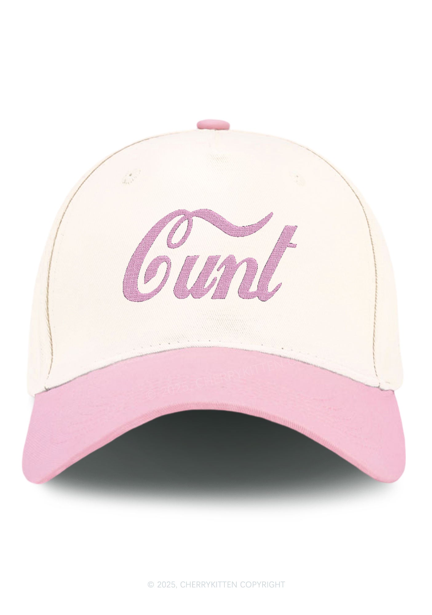 Embroidered Special Cxxt Y2K Color Block Baseball Cap Cherrykitten