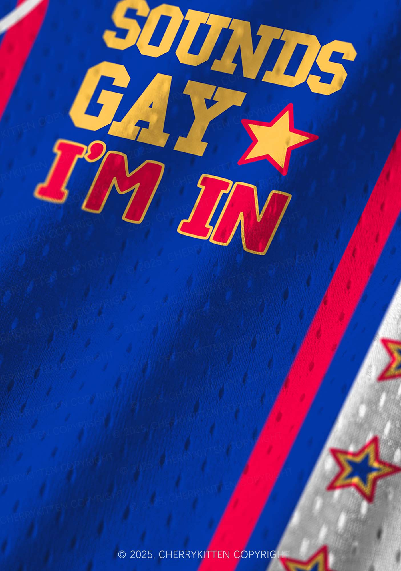 Custom Sounds Gay Pride Y2K Sport Jersey Tank Cherrykitten