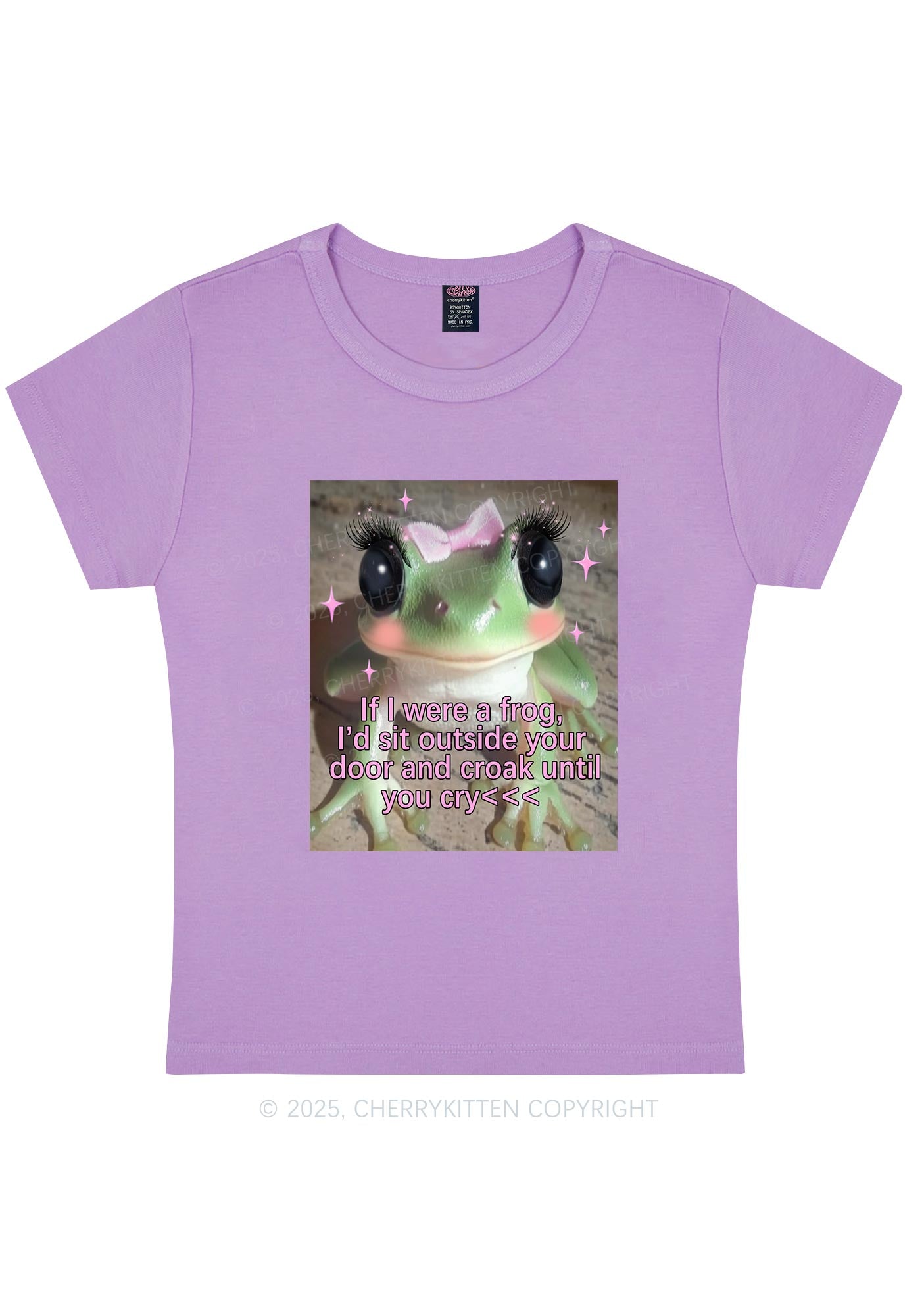 If I Were Frog Y2K Baby Tee Cherrykitten