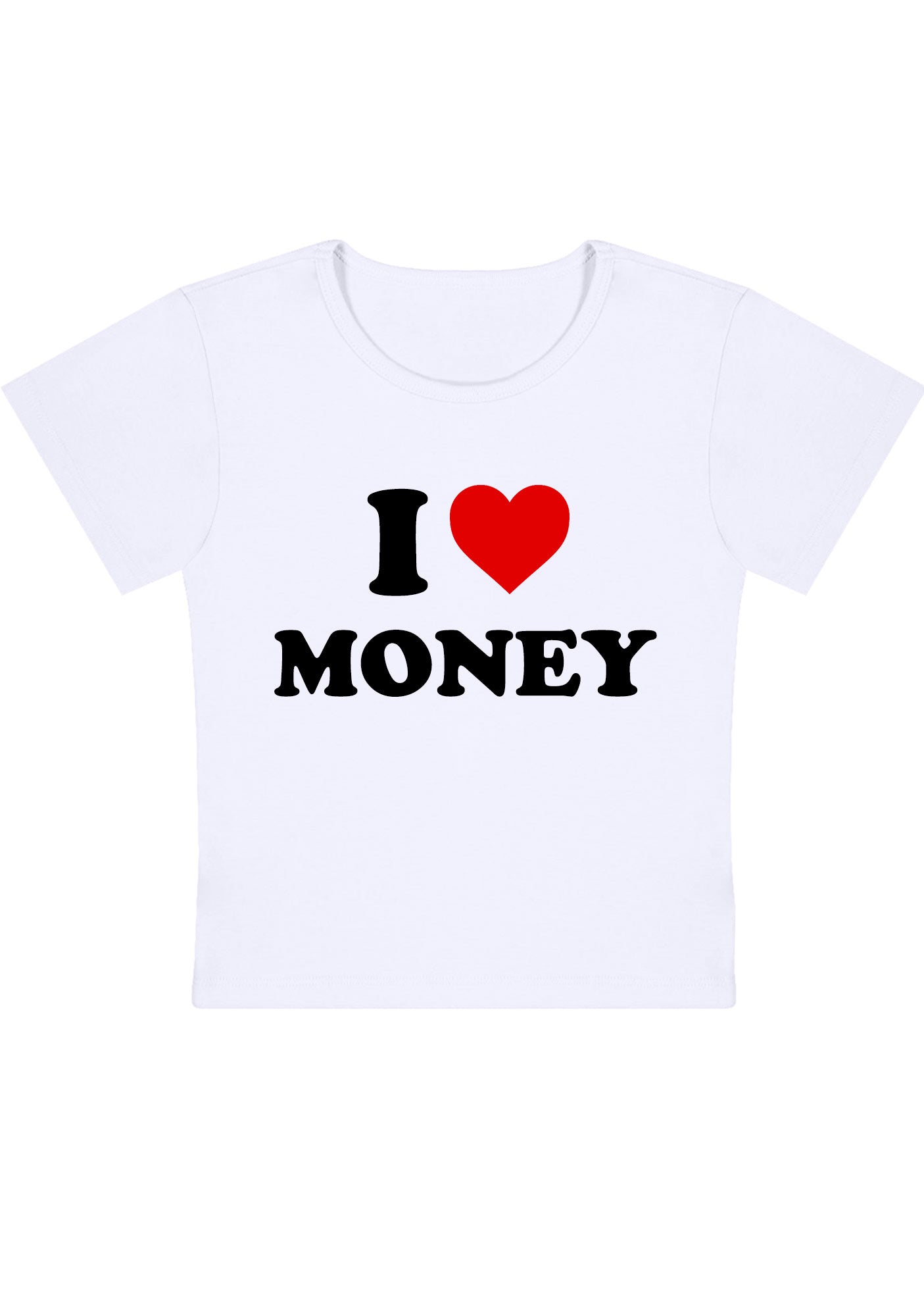 I Love Money Y2K Baby Tee