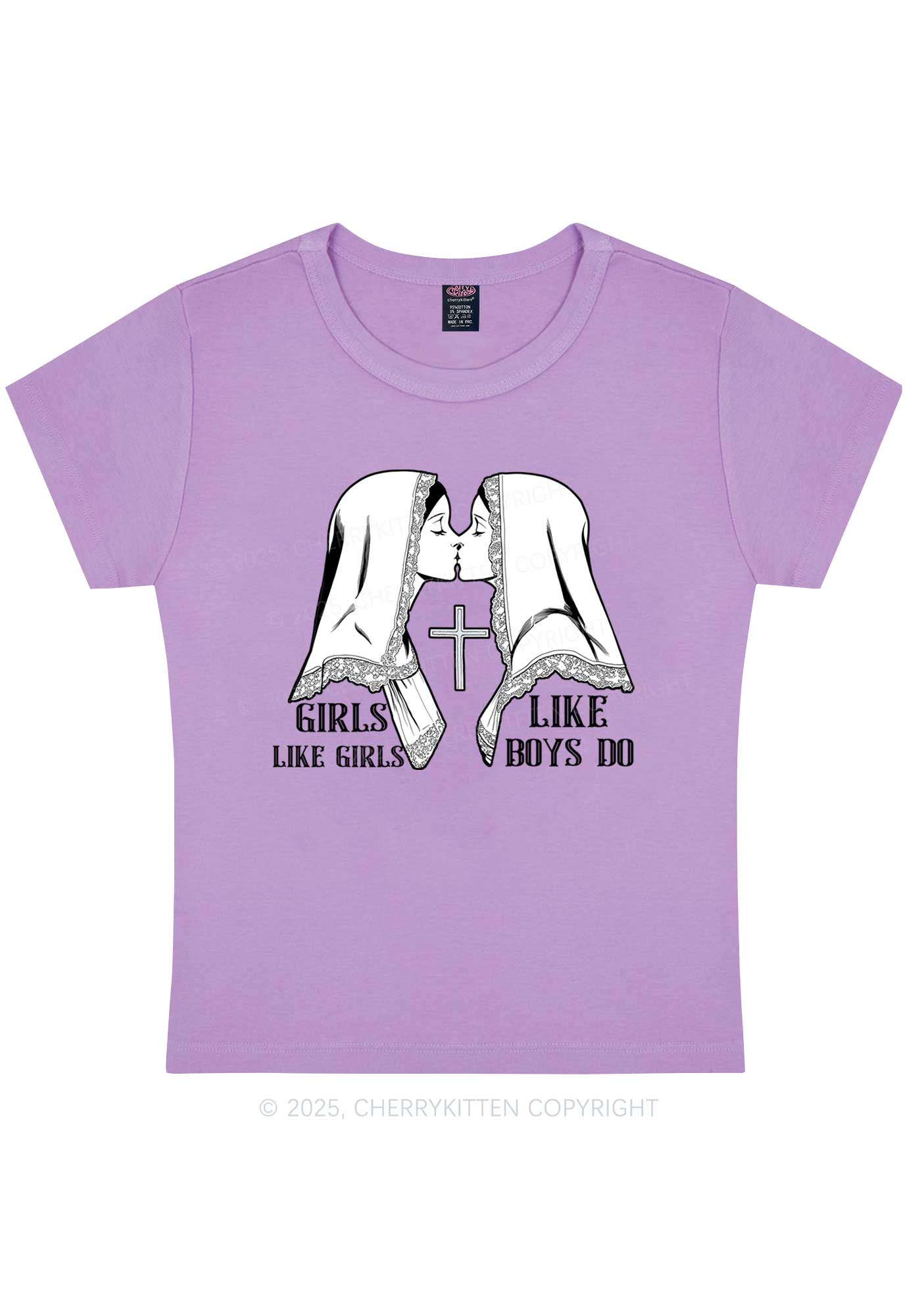 Girls Like Girls Pride Y2K Baby Tee Cherrykitten