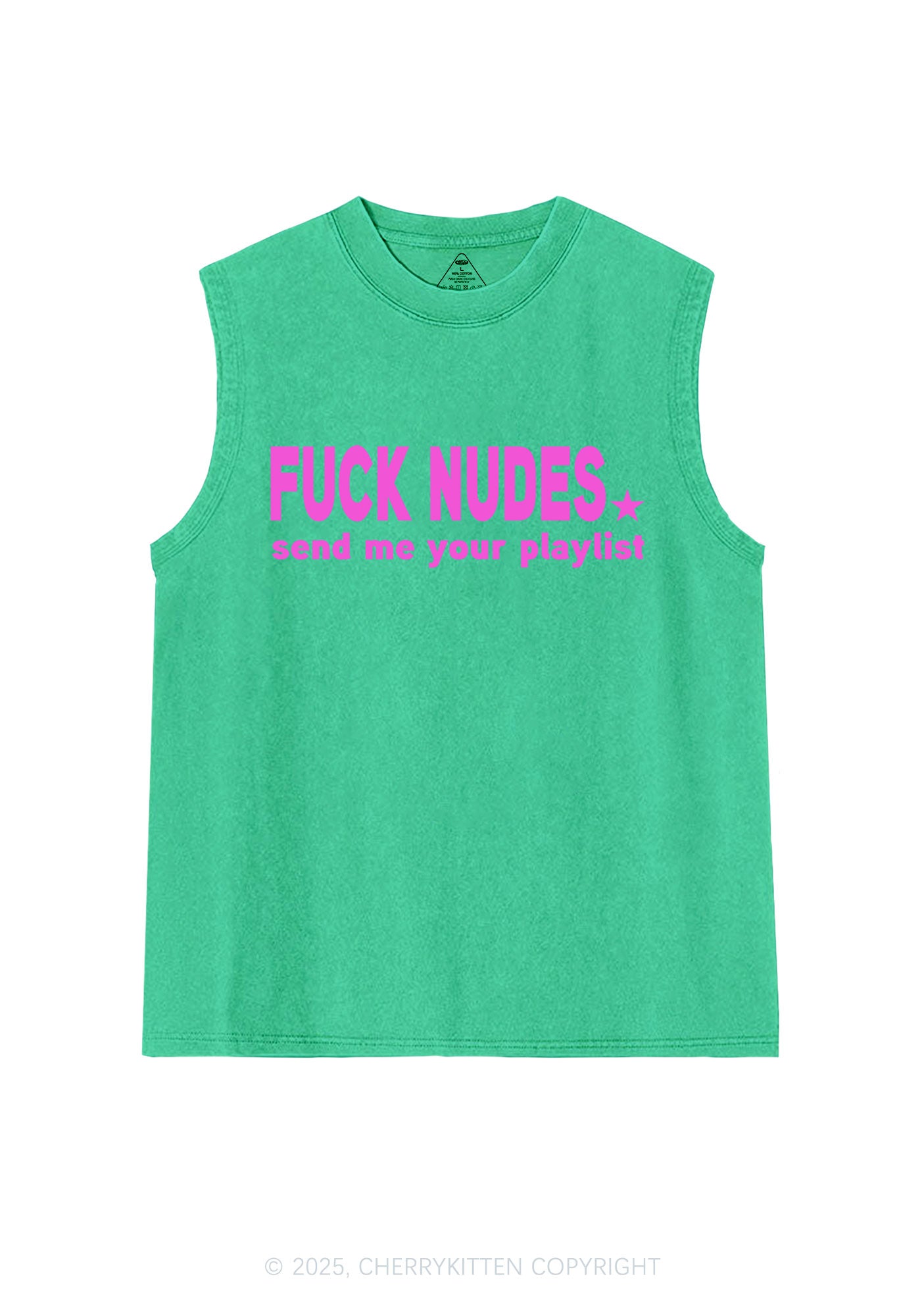 Fxxk Nxdes Y2K Washed Muscle Tank Cherrykitten
